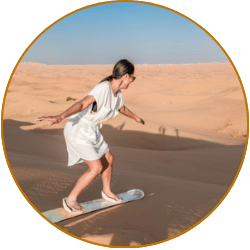 Sandboarding in Dubai